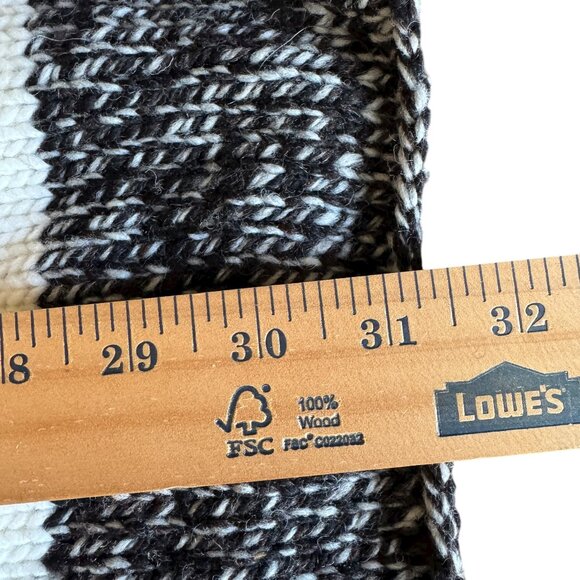 Chilly Dog 100% Wool Hand knit Boyfriend Sweater Shawl Collar Classic Fair Trade - Picture 12 of 16